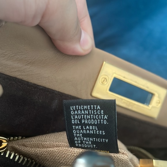 Fendi Peakaboo Tan & Snakeskin Bag - Picture 7 of 10